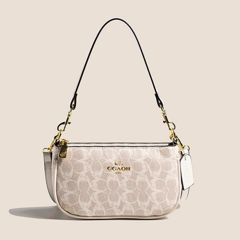 IELGY messenger bag women's versatile fashion zipper retro one shoulder underarm bag