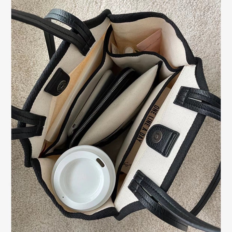 IELGY Canvas Lightweight Handbag Lunch Bag Shoulder Crossbody Bag