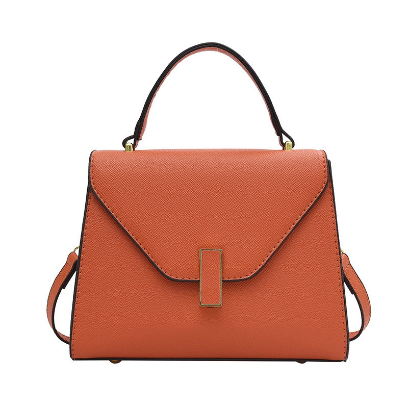 IELGY messenger bag female european and american style retro fashion texture hardware opening lock design