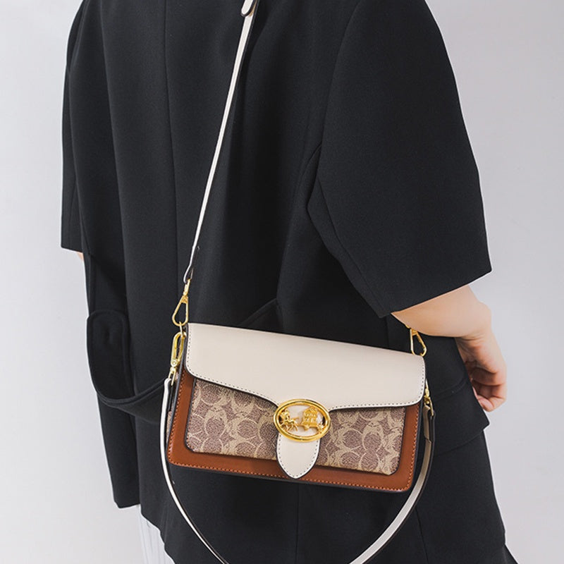 IELGY messenger bag women's all-match fashion retro casual classic shoulder small square bag