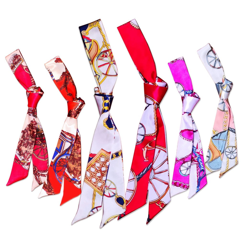 IELGY scarf tie bag handle scarf small ribbon decorative scarf with women