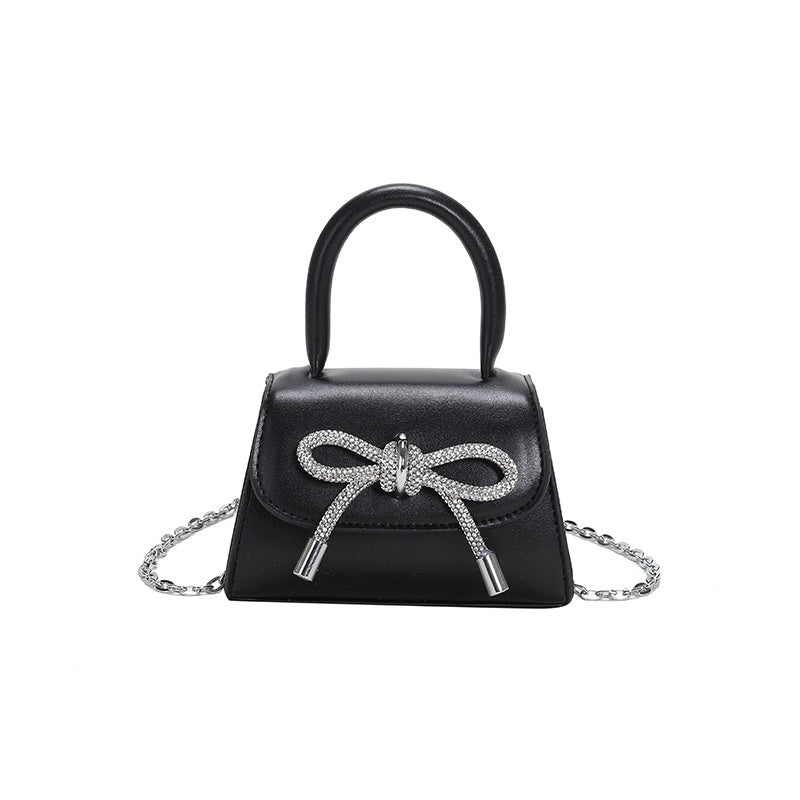 IELGY Chain Bag Women's Korean Bowknot Small Fresh And Sweet Hand Bag