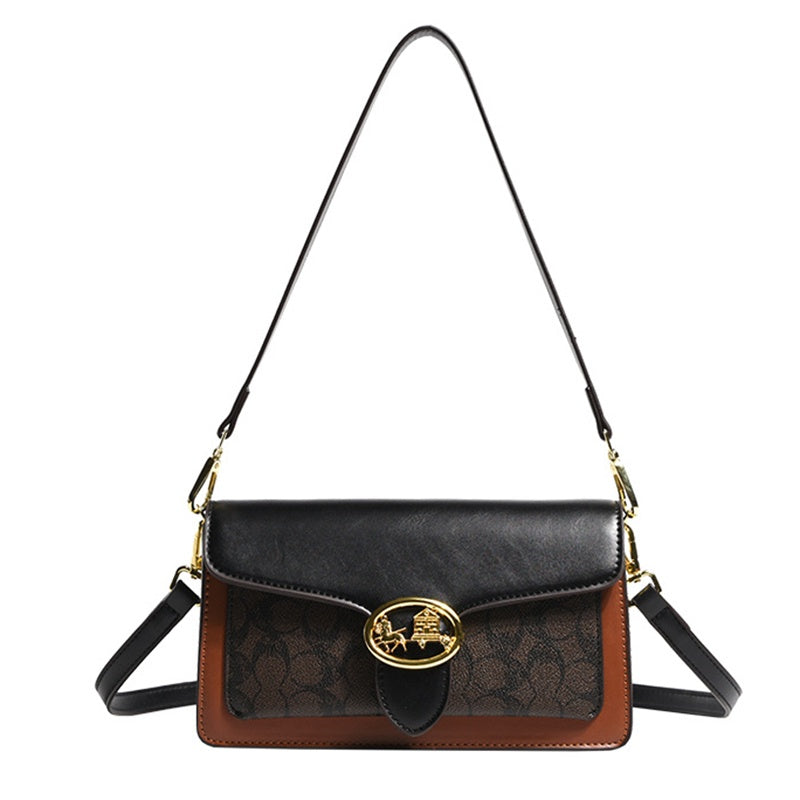 IELGY messenger bag women's all-match fashion retro casual classic shoulder small square bag