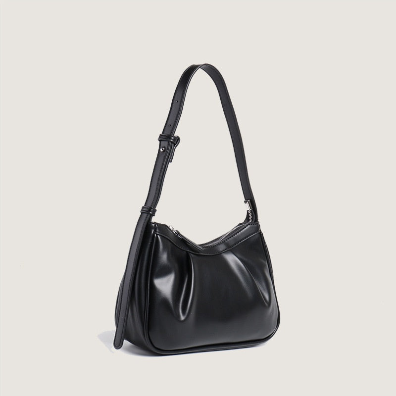 IELGY Pleated Underarm Bag Small Fresh Fashion Shoulder Cloud Bag Bagel Bag Women