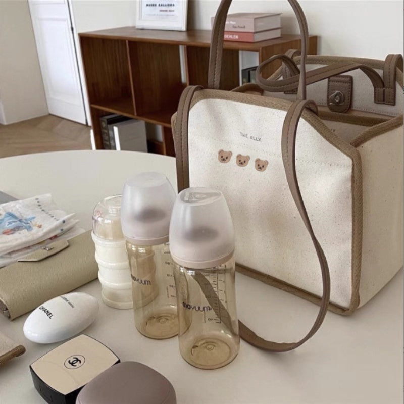IELGY Canvas Lightweight Handbag Lunch Bag Shoulder Crossbody Bag