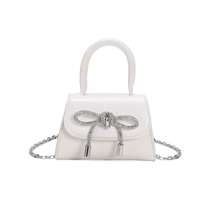 IELGY Chain Bag Women's Korean Bowknot Small Fresh And Sweet Hand Bag