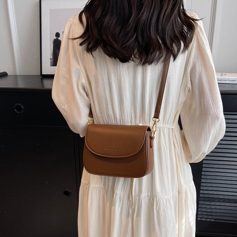 IELGY small square bag women's versatile fashion one shoulder high quality leather retro western messenger bag