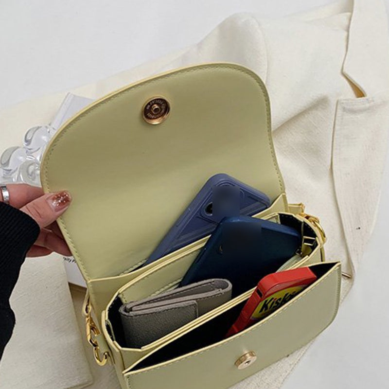 IELGY small square bag women's versatile fashion one shoulder high quality leather retro western messenger bag