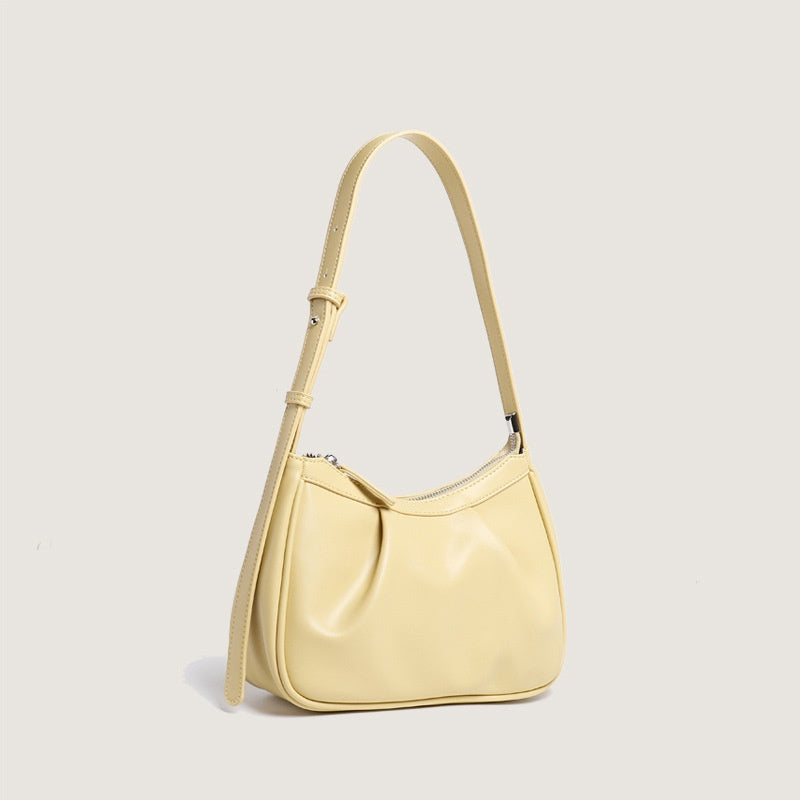 IELGY Pleated Underarm Bag Small Fresh Fashion Shoulder Cloud Bag Bagel Bag Women