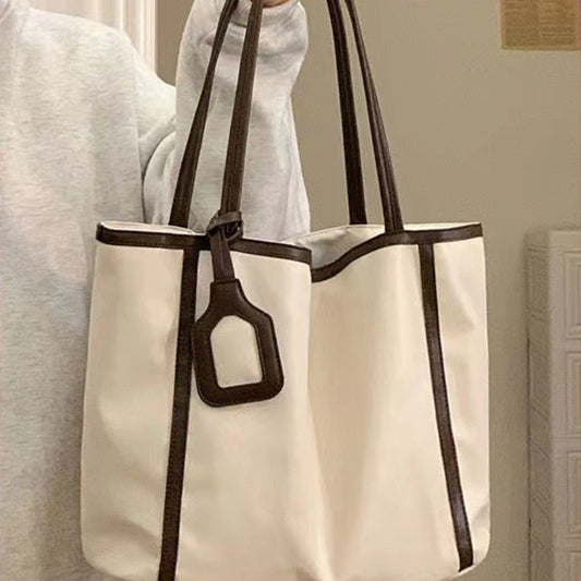 IELGY Tote Bag Women's High-end Texture Large Capacity Versatile Simple Shoulder Commuter Bag