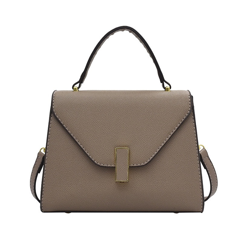 IELGY messenger bag female european and american style retro fashion texture hardware opening lock design