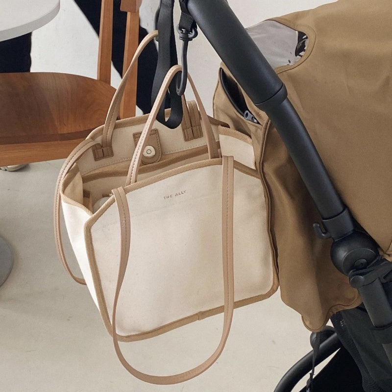 IELGY Canvas Lightweight Handbag Lunch Bag Shoulder Crossbody Bag