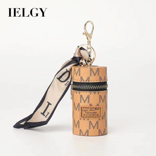 Ielgy European American Old Flower Coin Purse Retro Mini Bucket Bag Cute Keychain Charm Small Bag Earphone Bag Lipstick Bag Key Bag