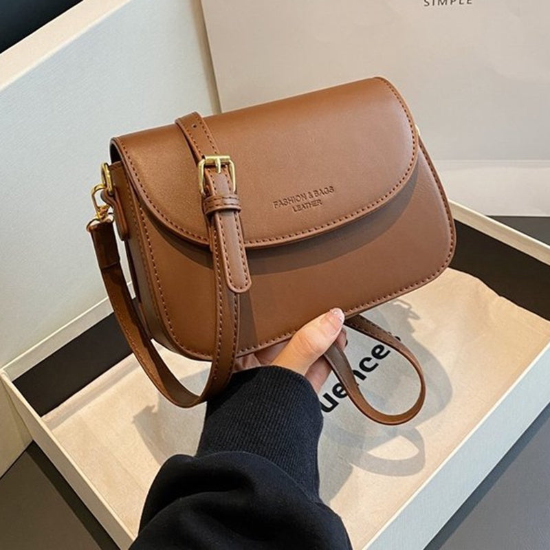 IELGY small square bag women's versatile fashion one shoulder high quality leather retro western messenger bag