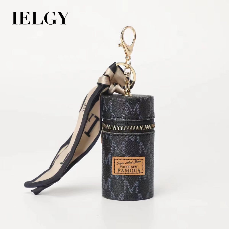 Ielgy European American Old Flower Coin Purse Retro Mini Bucket Bag Cute Keychain Charm Small Bag Earphone Bag Lipstick Bag Key Bag