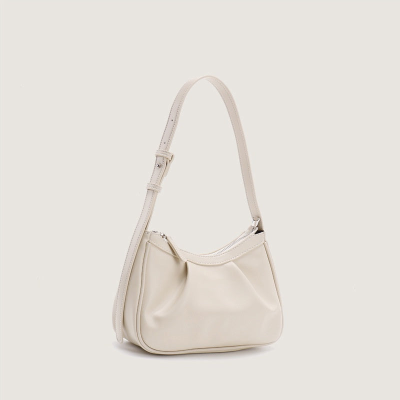 IELGY Pleated Underarm Bag Small Fresh Fashion Shoulder Cloud Bag Bagel Bag Women