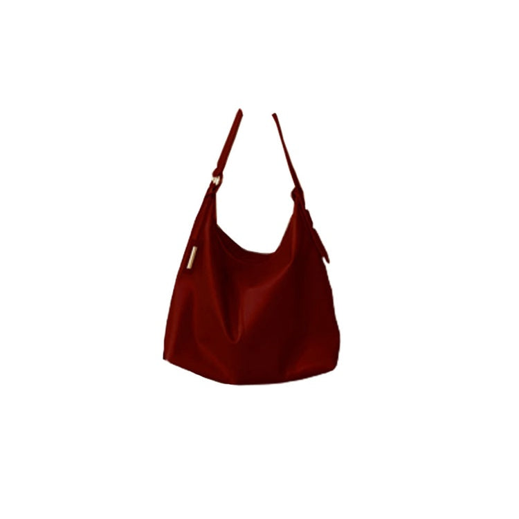 Ielgy Ladies Retro Large Capacity Tote Bag Red Wedding Bag