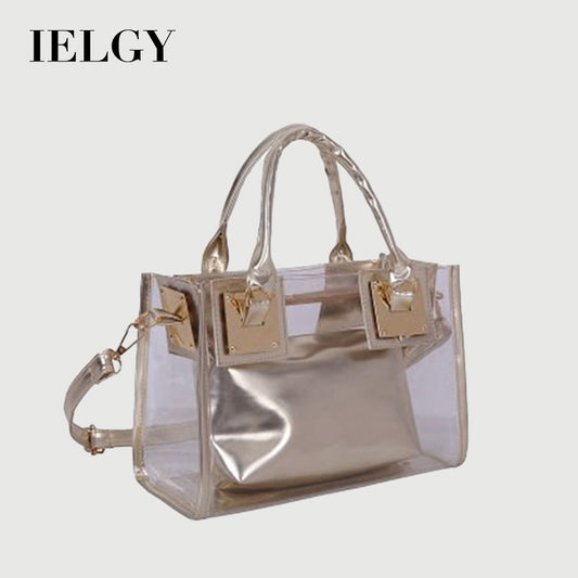 IELGY women's korean version all-match transparent jelly mother and child bag