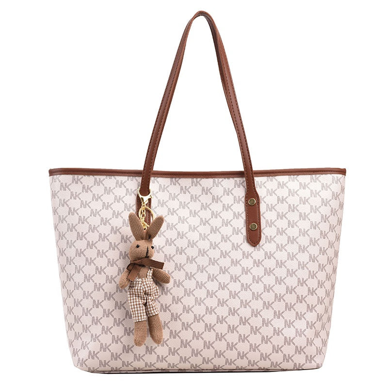 Ielgy Ladies Commuter Large Capacity Casual Western Style All-Match One-Shoulder Tote