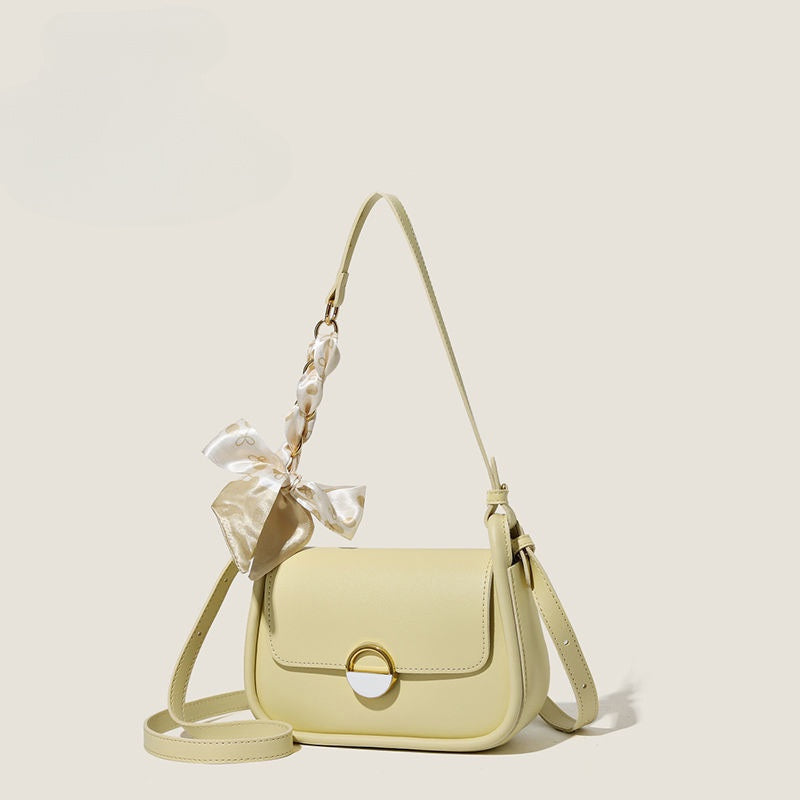 Ielgy Ladies Silk Scarf Underarm Bag Large Capacity All-Match Fashion Commuter One-Shoulder