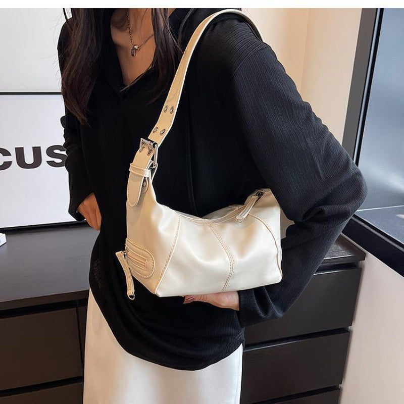 Ielgy Ladies Retro European American Sweet Cool Style One-Shoulder Underarm Bag