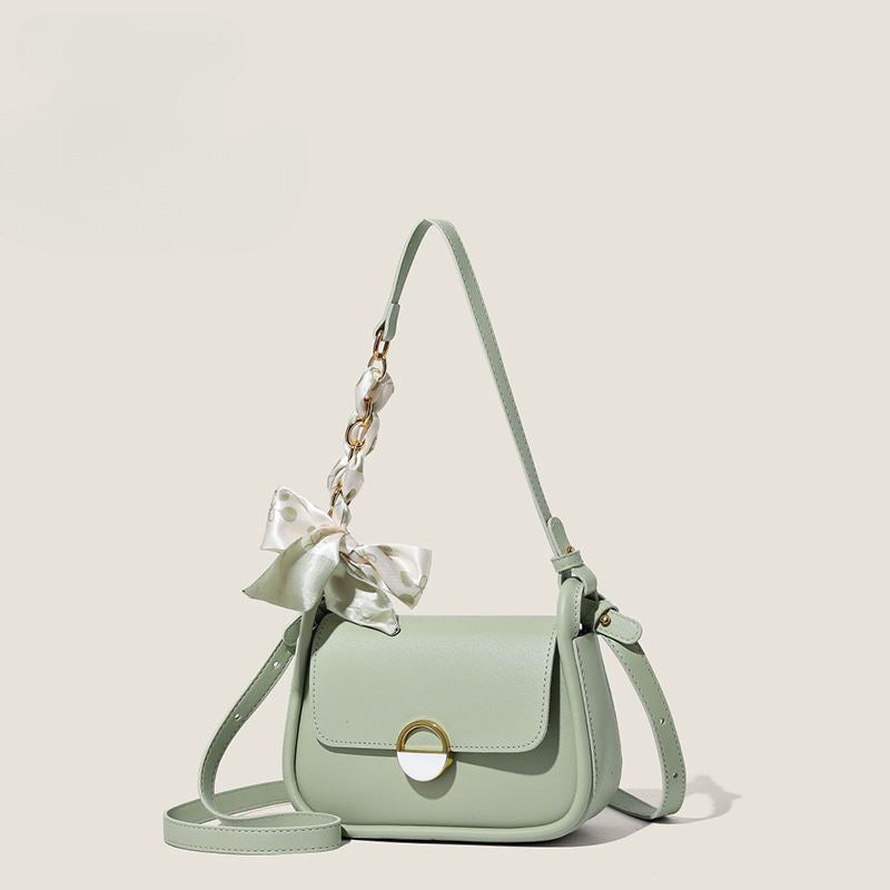 Ielgy Ladies Silk Scarf Underarm Bag Large Capacity All-Match Fashion Commuter One-Shoulder