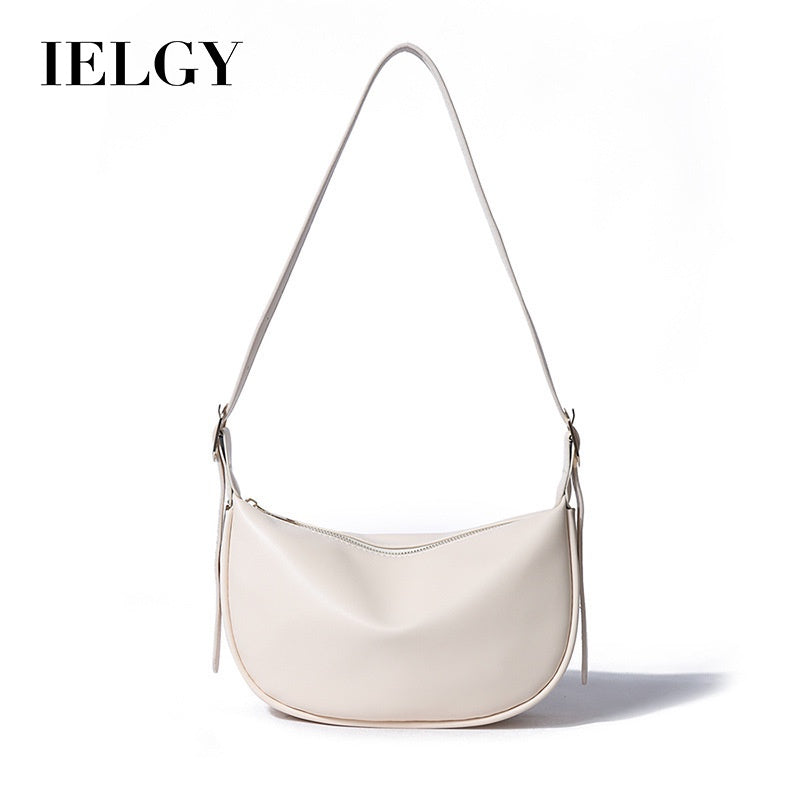 Ielgy Ladies Large-Capacity Black Dumpling Bag Fashion Large-Capacity One-Shoul