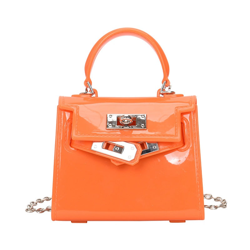 Ielgy Jelly Bag Cute mini Lipstick Bag All-Match Chain Shoulder Diagonal mini