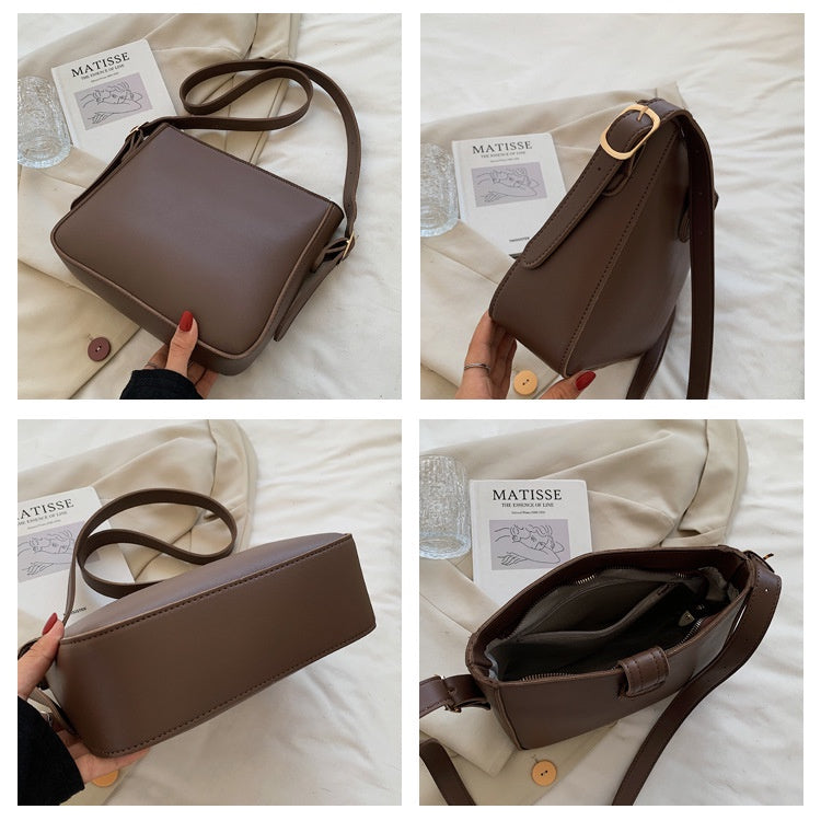 Ielgy All-Match Messenger Bag Fashion One-Shoulder Underarm Bag Retro Fashionable Niche Bucket Bag