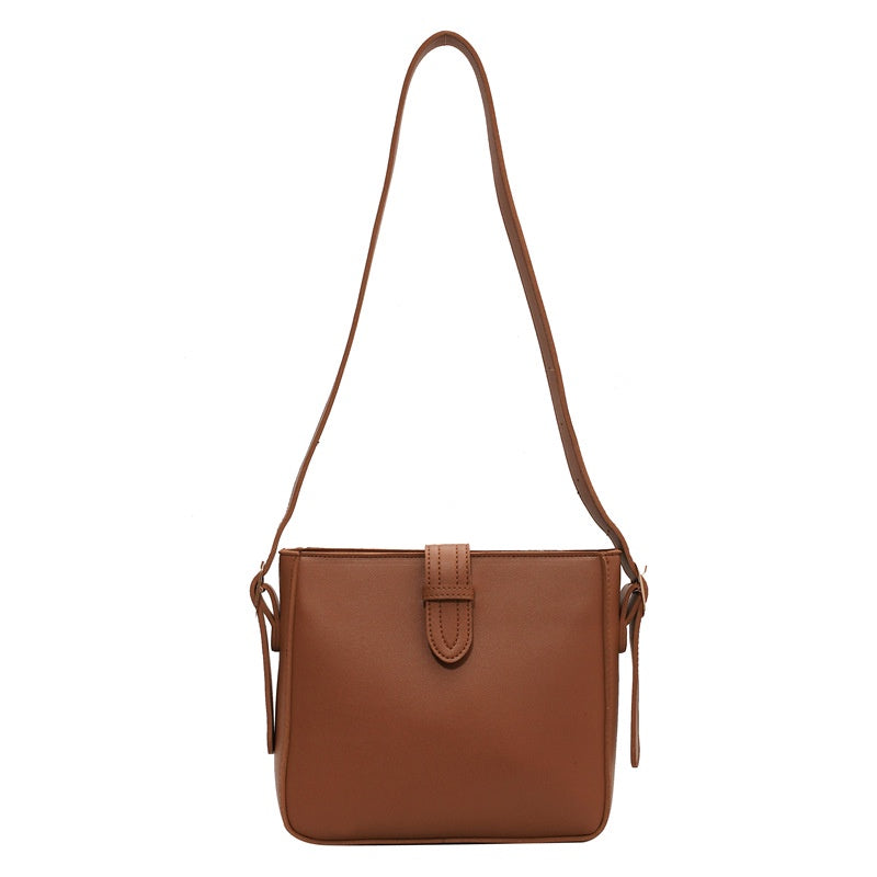 Ielgy All-Match Messenger Bag Fashion One-Shoulder Underarm Bag Retro Fashionable Niche Bucket Bag