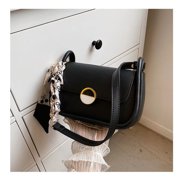 Ielgy Ladies Silk Scarf Underarm Bag Large Capacity All-Match Fashion Commuter One-Shoulder