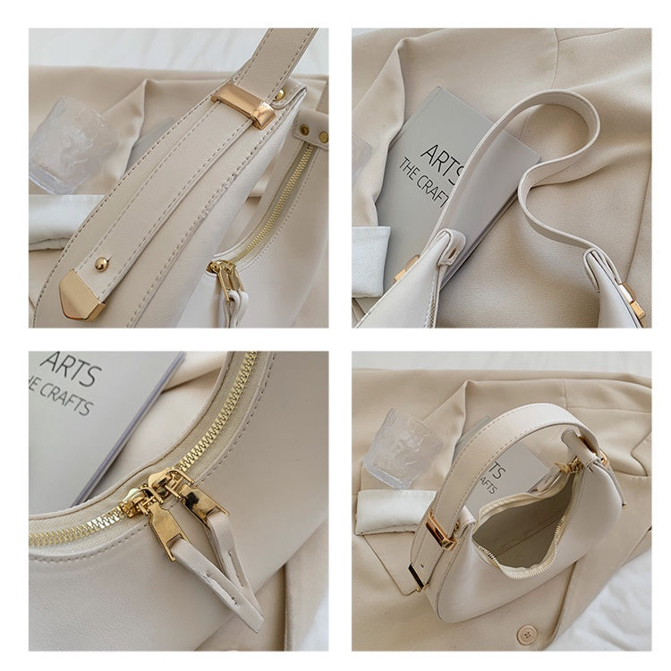 Ielgy Ladies Retro Handbag Chain Shoulder Baguette Underarm Bag