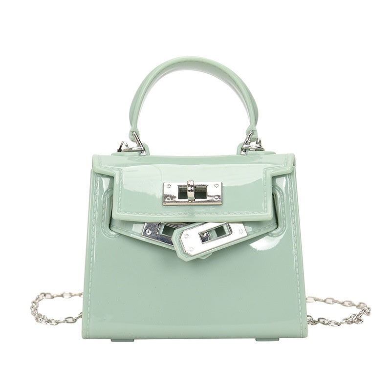 Ielgy Jelly Bag Cute mini Lipstick Bag All-Match Chain Shoulder Diagonal mini