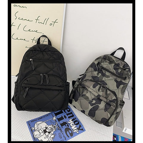 Ielgy Casual Commuter Backpack Nylon Unisex Backpack College Student School Bag