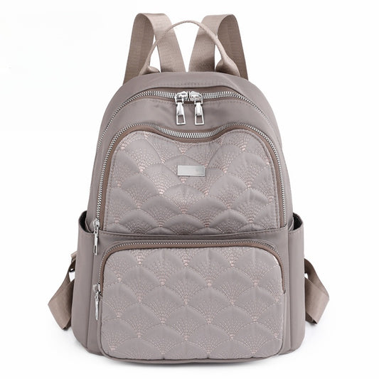 Ielgy Backpack Casual College Student Oxford Cloth Canvas Backpack