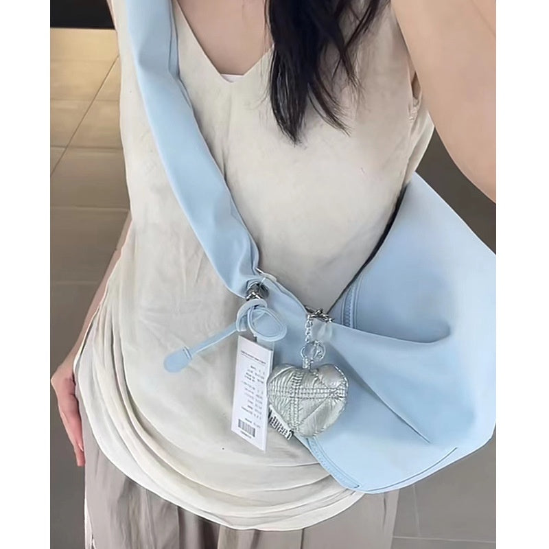 Ielgy Ladies Folded Large Capacity Commuter Shoulder Crossbody Dumpling Bag