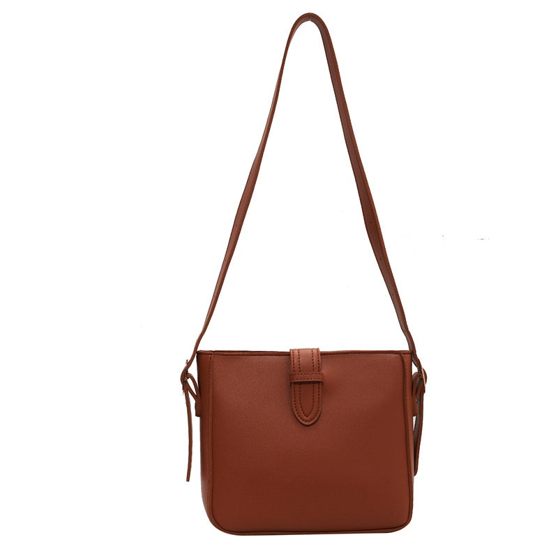 Ielgy All-Match Messenger Bag Fashion One-Shoulder Underarm Bag Retro Fashionable Niche Bucket Bag