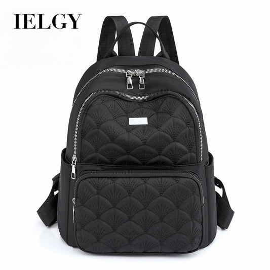 Ielgy Backpack Casual College Student Oxford Cloth Canvas Backpack