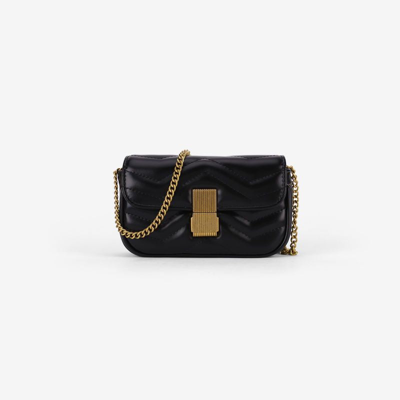 IELGY Chain bag women's ins style rhombus design single shoulder crossbody bag