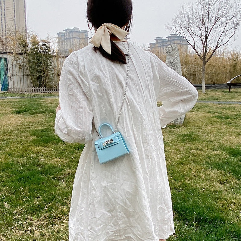 Ielgy Jelly Bag Cute mini Lipstick Bag All-Match Chain Shoulder Diagonal mini