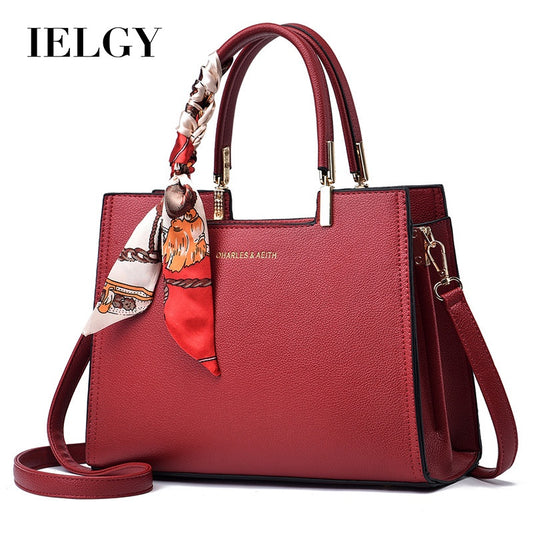 Ielgy Ladies Red Wedding Bag Messenger Portable High-End Feeling Festive Bag