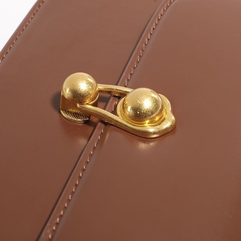 Ielgy Ladies Retro Planet Bag Underarm Small Square Bag High-End Texture Cross-Body One-Shoulder