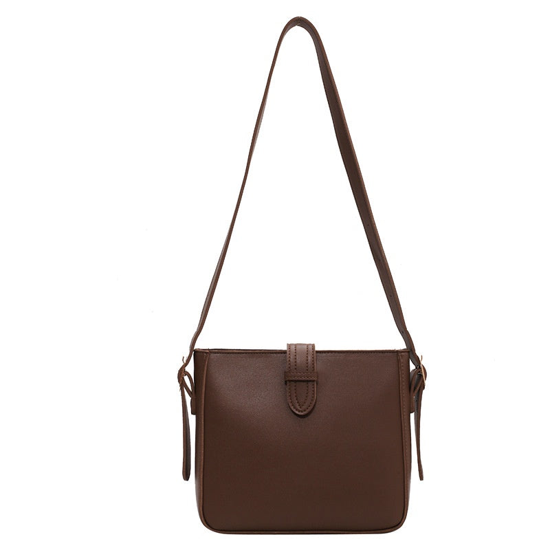 Ielgy All-Match Messenger Bag Fashion One-Shoulder Underarm Bag Retro Fashionable Niche Bucket Bag