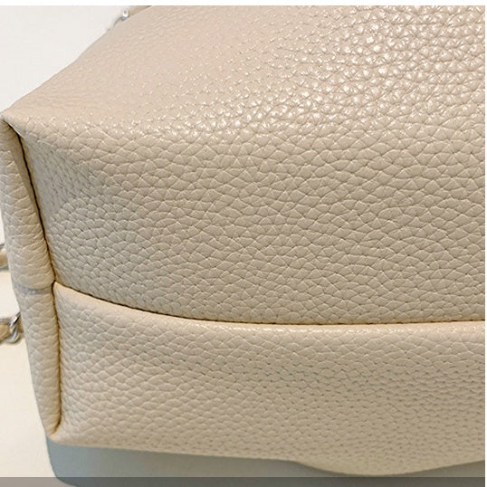Ielgy Solid Color Simple Fashionable Pleated Shoulder Casual Messenger Bag