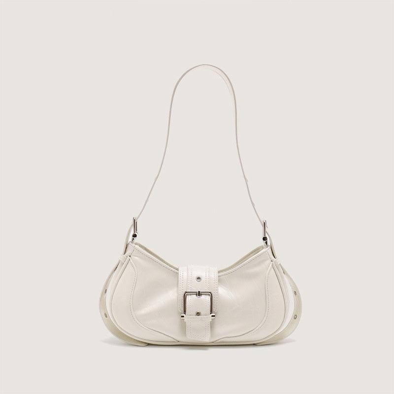 Ielgy Ladies Niche High-End Baguette Underarm Bag Fashionable All-Match Large-Capacity Commuter Shoulder Bag