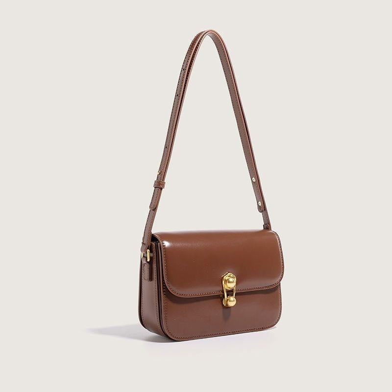 Ielgy Ladies Retro Planet Bag Underarm Small Square Bag High-End Texture Cross-Body One-Shoulder