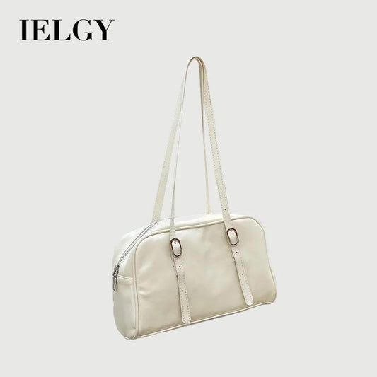 IELGY bag Retro soft leather underarm bag handbag fashionable large-capacity one-shoulder bag