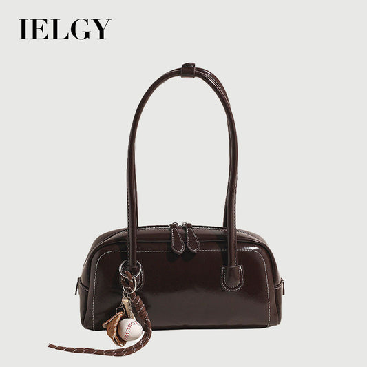 Ielgy Fashion Autumn Winter One-Shoulder Underarm Boston Bag All-Match