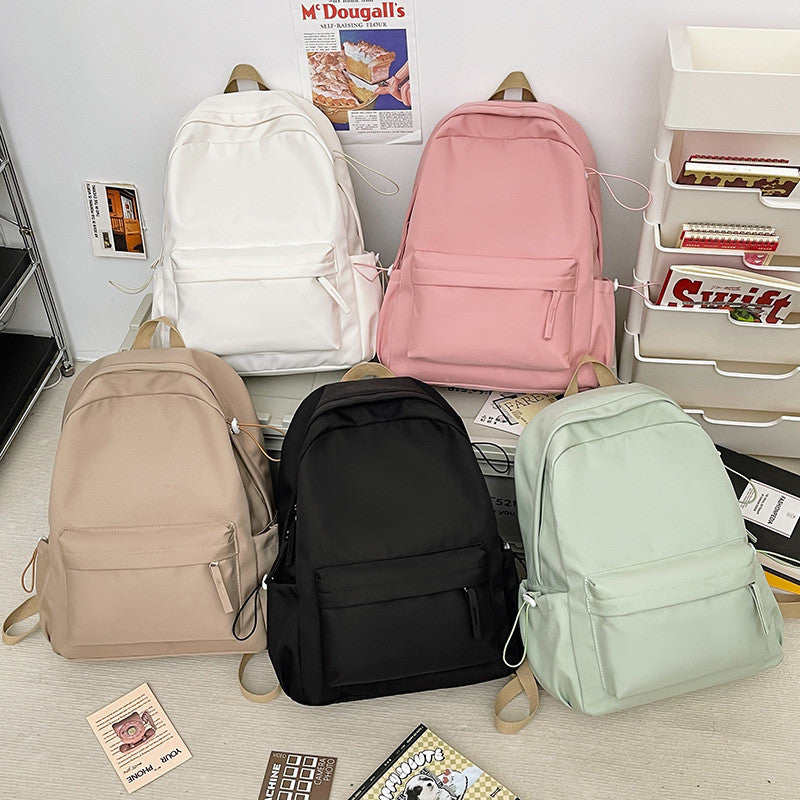 Ielgy Large-Capacity Backpack Student All-Match Schoolbag Commuter Outing Travel Commuter Backpack