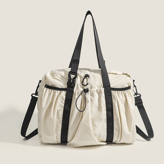 Ielgy Korean Version Lazy Style Large-Capacity Handbag Lightweight All-Match One-Shoulder Portable Travel Tote Large Bag